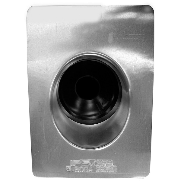 Jones Stephens 4in. Aluminum Roof Flashing with 12in. x 16in. Flange R45400 - main